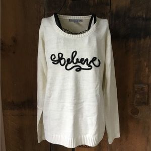 Believe sparkle Sweater